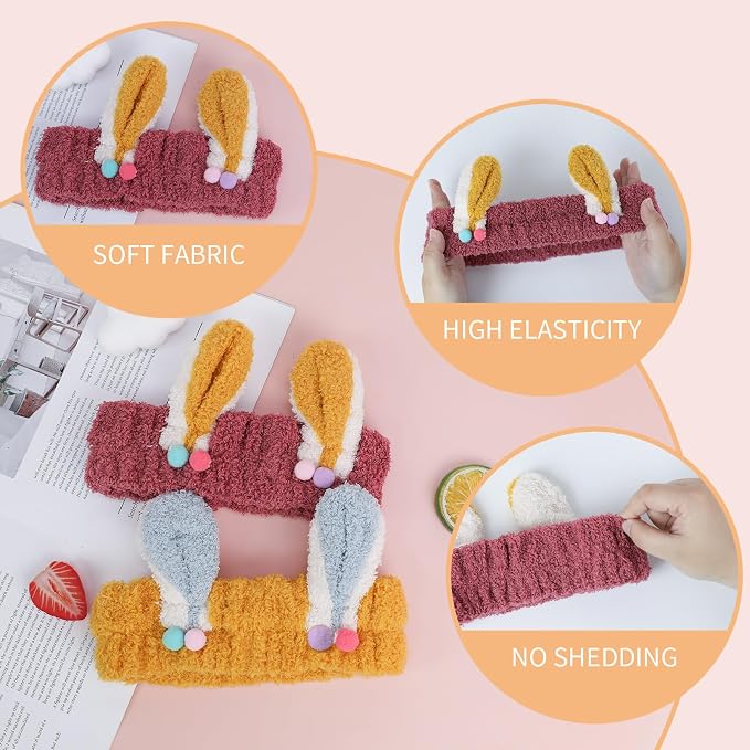 PERFECTSIGHT Kawaii Headband for Spa, Washing Face, Party - Image 3