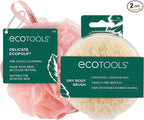 EcoTools Dry Body Brush for Circulation, Dead Skin Removal + Pink Delicate by EcoTools
