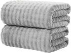 KBY Bath Towels Set of 2, Extra Large Bath Sheets 40X80 Inches, Quick Dry by KBYHome
