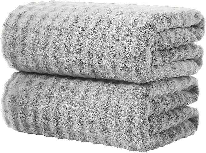 KBY Bath Towels Set of 2, Extra Large Bath Sheets 40X80 Inches, Quick Dry by KBYHome