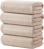 ecolook 4 Pack Microfiber Bath Towels, 31 x 63 inches Extra Large Bath Towel Set by Unknown