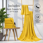 Extra Large Bath Towels Set 35x70 Inches - Image 6
