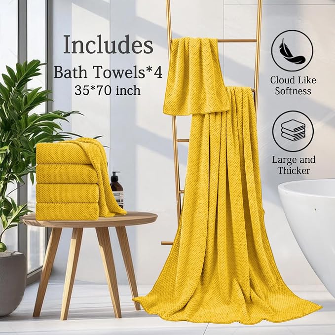 Extra Large Bath Towels Set 35x70 Inches - Image 6