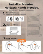 High-Density Foldable Heated Towel Rack, Smart Dual-Zone App/Voice Control - Image 6