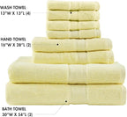 Madison Park 800GSM Bathroom Towel Set of 8 100% Cotton Bath Towel Set - Image 4