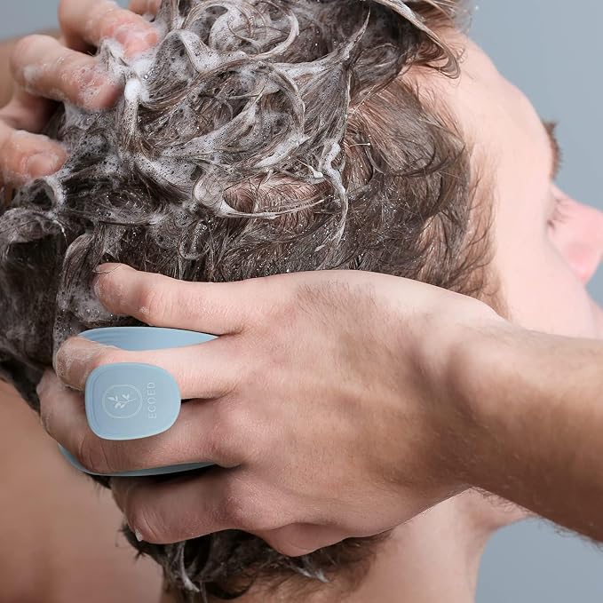 Ecoed 2 PC Scalp Massager Shampoo Brush, Scalp Scrubber & Exfoliator - Image 6