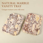 Karibiber Calacatta Marble Vanity Trays, Marble Bathroom Tray Countertop - Image 4