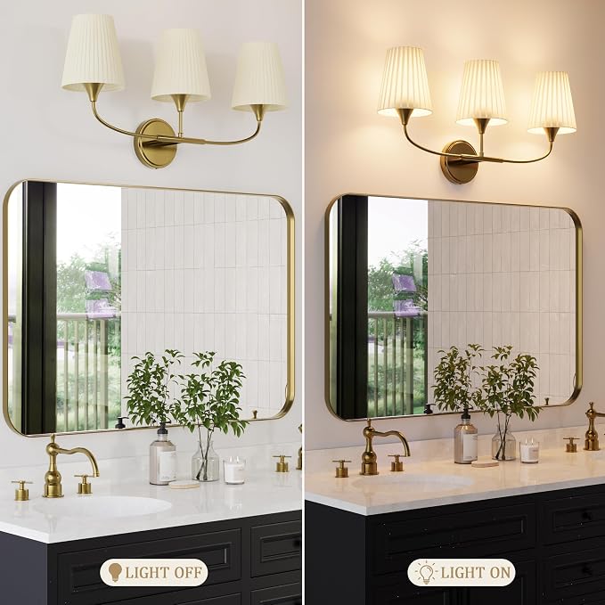 Bathroom Light Fixtures Over Mirror, 3 Light Vanity Light - Image 7