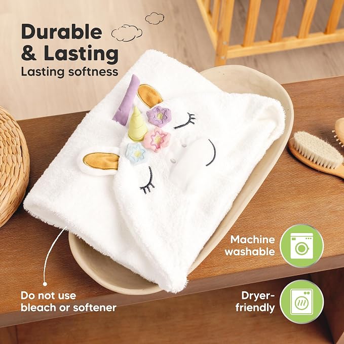 KeaBabies Organic Baby Towel - Image 7