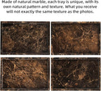 Marble Bathroom Vanity Tray, Natural Luxury Vanity Home Kitchen Bathroom Table - Image 5