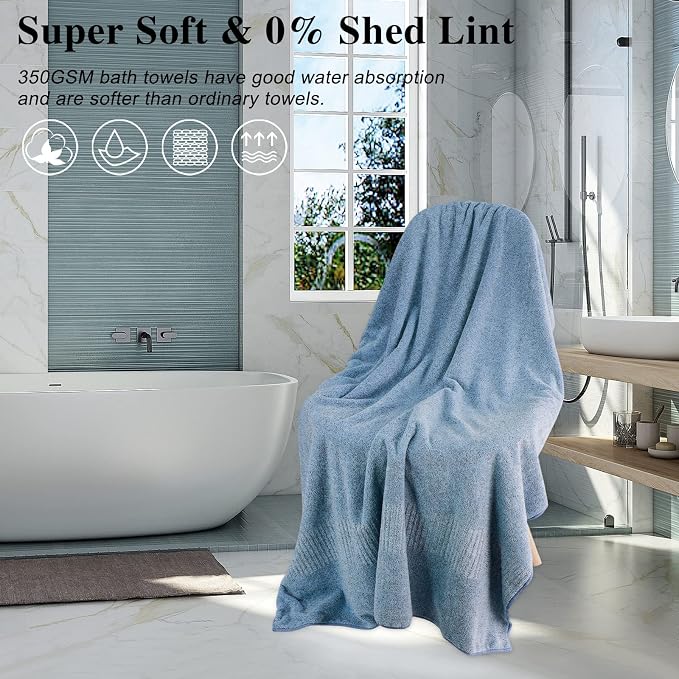 SEISSO Bath Towels, Extra Absorbent & Quick Drying Towels - Image 4