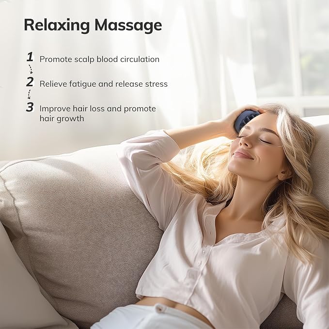 Sndyi Silicone Scalp Massager Shampoo Brush, Hair Scrubber - Image 6