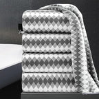 4 Piece Bath Towel Set Oversized Bath Sheet 35"x70" Bathroom Towel Extra Large by MAGGEA