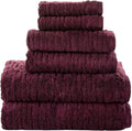 SKL Home CloudSoft 100% Cotton Luxury 6-Piece Towel Set, 600 GSM, Ultra Plush & by SKLHomebySaturdayKnightLtd
