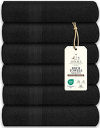Medium Bath Towels Pack of 6 – 24x48 Inches – Soft, Quick Dry & Highly by ASTILTEXCottonTowels