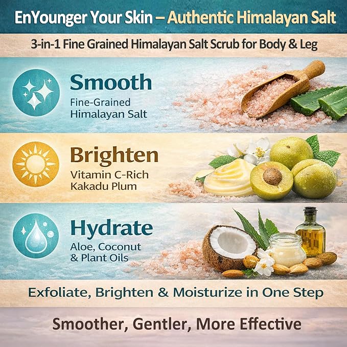 EnYounger™ 3-in-1 Fine-Grained Himalayan Salt Scrub - Image 2