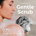 MainBasics Bath Shower Loofah Sponge Pouf Body Scrubber Exfoliator Body Wash - Image 5