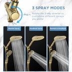 Dual Handheld Shower Head Combo, 2-in-1 Rain Shower Heads System 8 Inch - Image 5