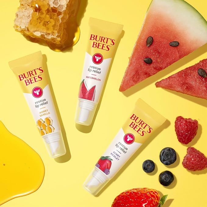 Burt's Bees Rescue Lip Relief, Honey Vanilla, Hydrating Lip Balm - Image 10