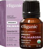Cliganic Organic Palmarosa Essential Oil, 100% Pure Natural Undiluted, by Cliganic