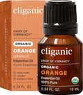 Cliganic Organic Sweet Orange Essential Oil, 10ml by Cliganic