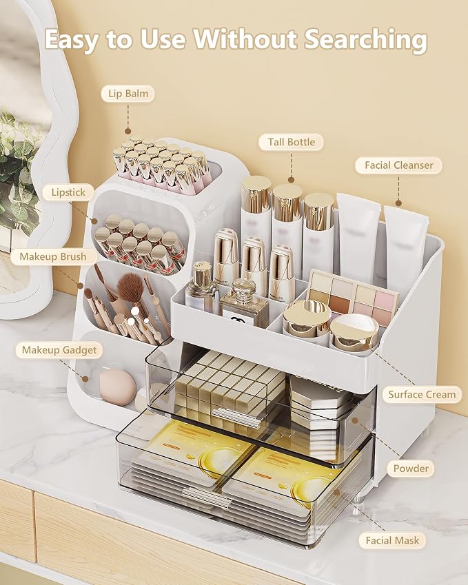 Anylady Large Capacity Makeup Organizer Countertop - Image 6