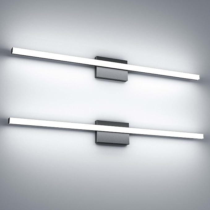 42Inch LED Bathroom Vanity Light Bar 5700K Dimmable Led Bathroom Light Over by FWASTT