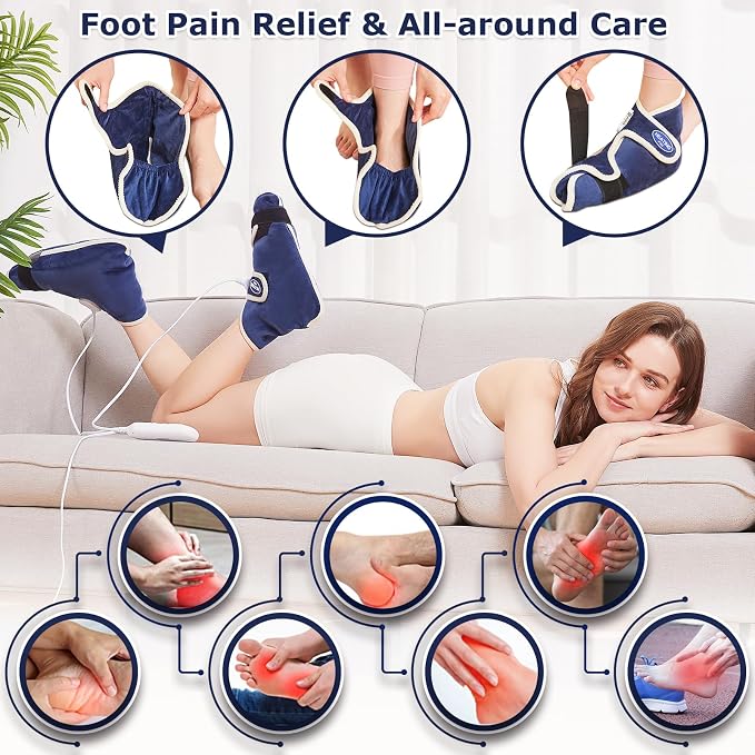 CAMECO 1 Pair Foot Heating Pad for Feet Neuropathy, Heated Foot Warmers for - Image 3