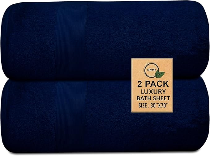 Softolle 100% Cotton Luxury Bath Sheets - Image 2