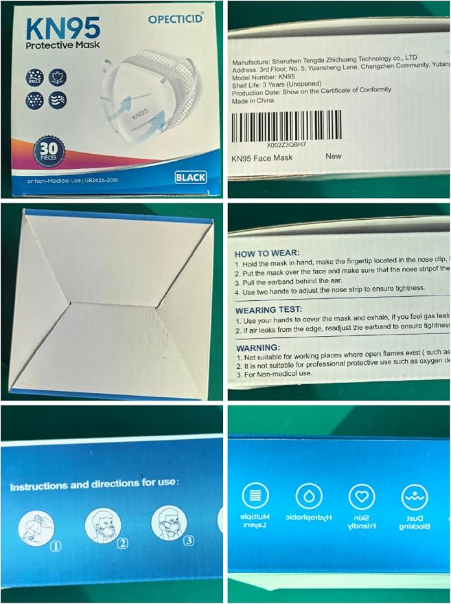 KN95 Face Mask, KN95 Mask, Cup Masks Breathable 5-Layer Filter Efficiency≥95% - Image 9