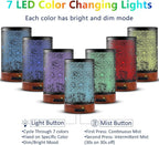 EQUSUPRO Essential Oil Diffuser 150ml Black Metal Aromatherapy Oil Diffuser - Image 2