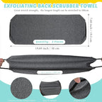 4 Pack Exfoliating Washcloth Back Scrubber Set, 2 Exfoliating Body Scrubber - Image 2