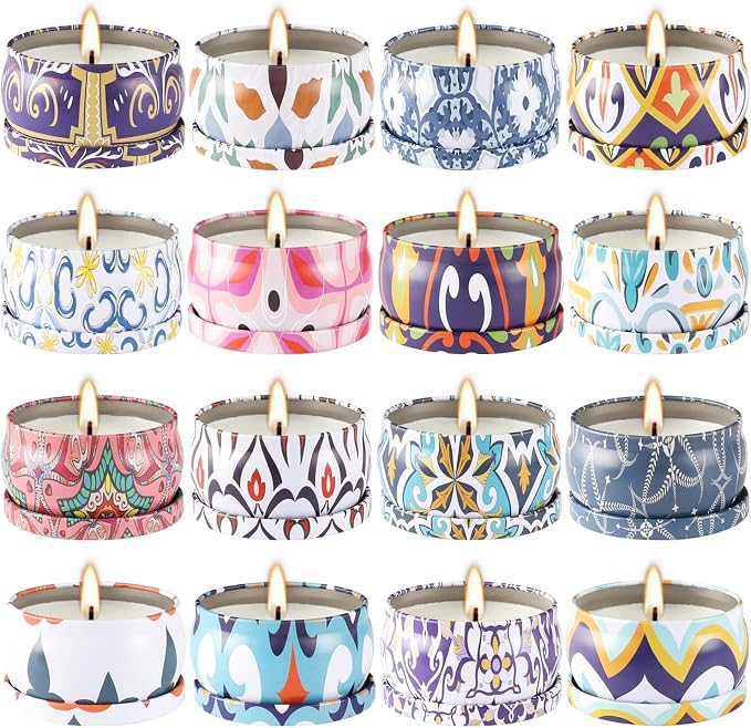 YOROXRG Scented Soy Wax Travel Tin Jar Candles by YOROXRG