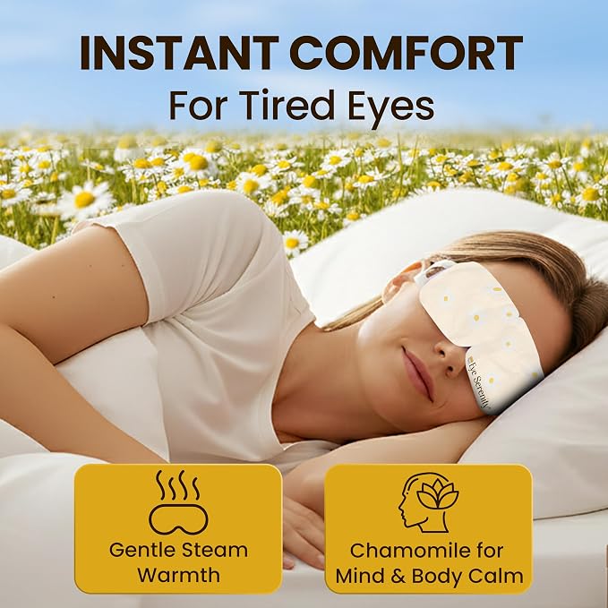 Eye Serenity Steam Eye Mask, Heated Eye Mask, Self Heating Warm Compress - Image 2