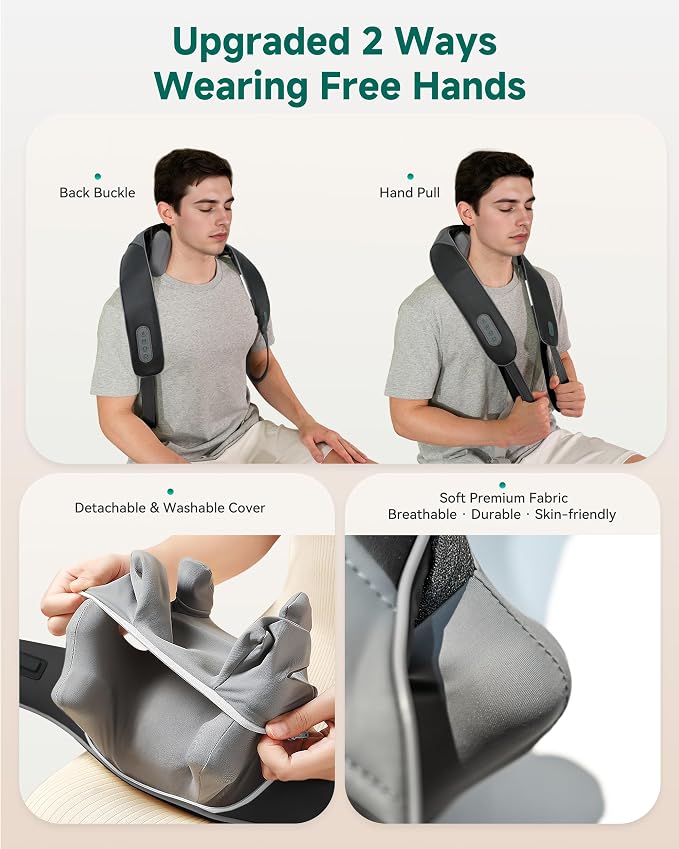 Snailax Neck Massager for Pain Relief Deep Tissue, Neck Massage - Image 5