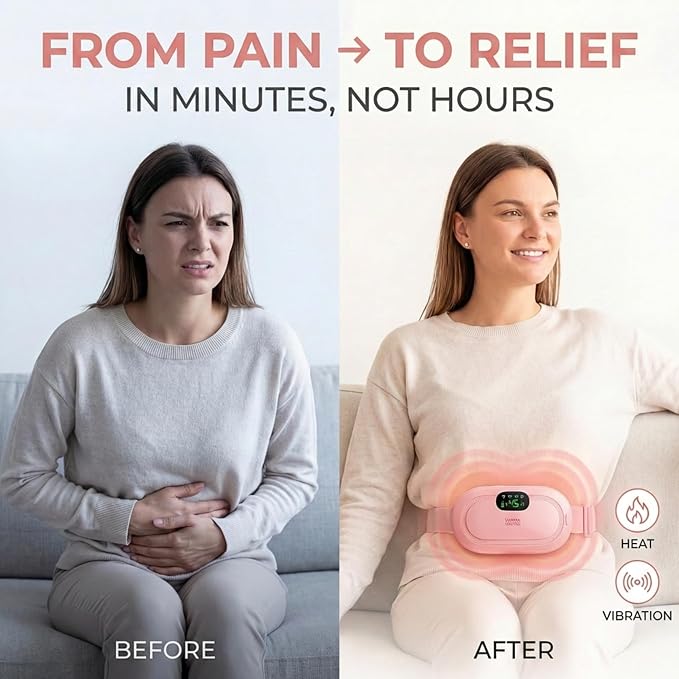 Heating Pad for Period Cramps – FSA-HSA Eligible – Cordless Portable Electric - Image 2