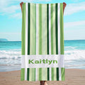 JML Custom Beach Towel with Name, Personalized Microfiber Beach Towel with Name by JML