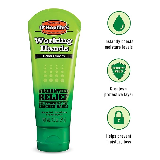 O'Keeffe's K0290004-8 Working Hands Hand Cream Tube, 3 oz - Image 6