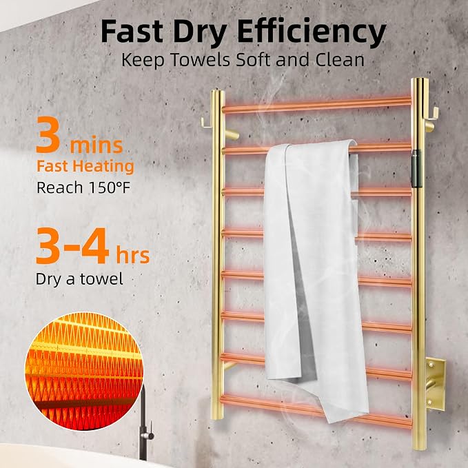 P&Dlusir Towel Warmer, Heated Towel Rack - Image 2
