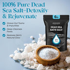 Aromasong Dead Sea Salt Bath Soak 6 Lbs. Bulk Pack – 100% Natural Dead Sea Salts - Image 2
