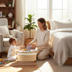 Happyiren Brown Woven Cotton Rope Storage Basket - Image 3