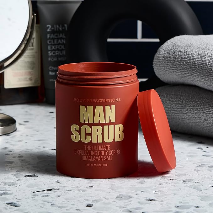 Body Prescriptions Men’s Exfoliating Body Scrub – Ultimate Skin Cleansing Wash - Image 2