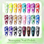 Born Pretty Nail Art Stamping Polish Holographic Chameleon Effect Fingernail - Image 2
