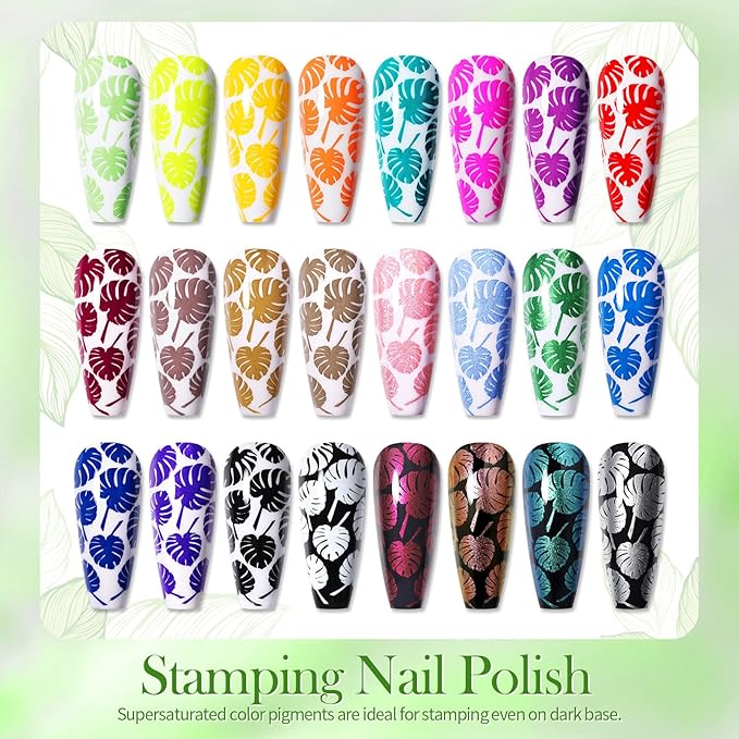 Born Pretty Nail Art Stamping Polish Holographic Chameleon Effect Fingernail - Image 2