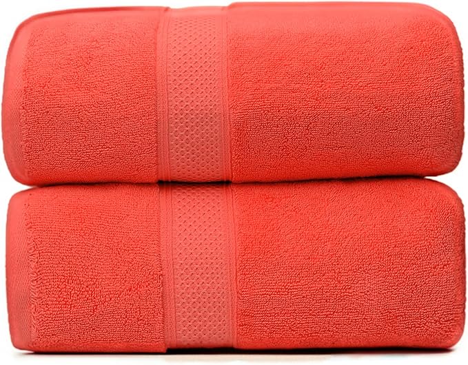 Fluffy Cotton Bath Towels Set650GSM, 2-Piece Set, Thickened and Enlarged by Weierduosi