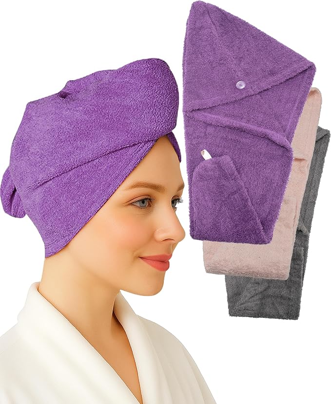 Textila 100% Cotton Hair Wrap Towels by Textila+Stores