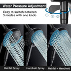 INAVAMZ Shower Heads with Handheld Spray Combo: 7.2" Rain Shower Head & - Image 2