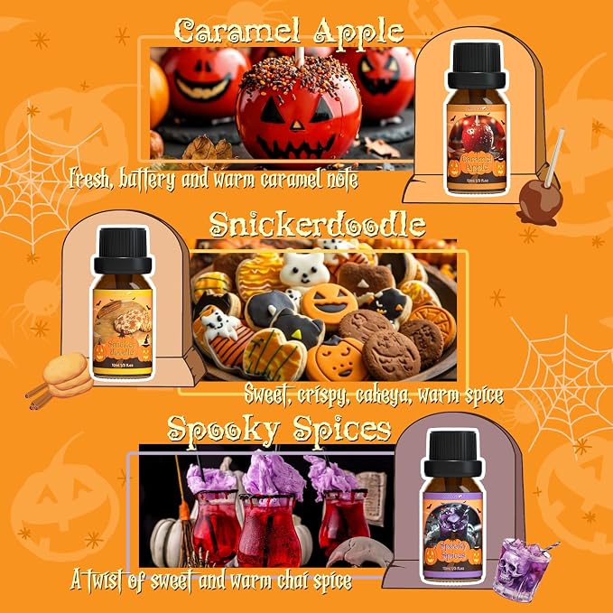 ARVIDSSON Halloween Fragrance Oils Set, Fall Essential Oils - Image 4