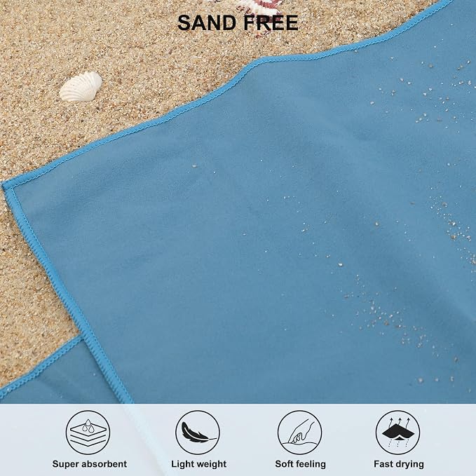 Rainleaf Microfiber Towel Perfect Travel & Gym & Camping Towel. Quick Dry - Image 5