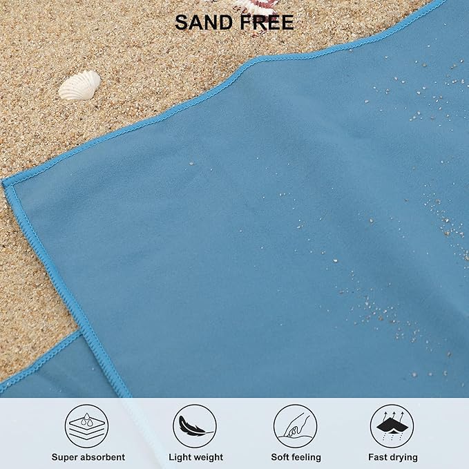 Rainleaf Microfiber Towel Perfect Travel & Gym & Camping Towel. Quick Dry - Image 5